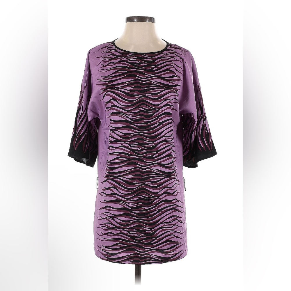 Bob Mackie Purple and Black Tunic dress